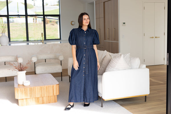 Arlo Denim Belted Dress