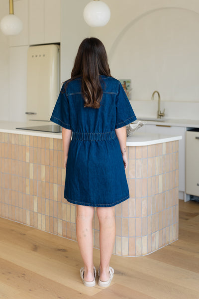 Bowie Dress - Dark Denim