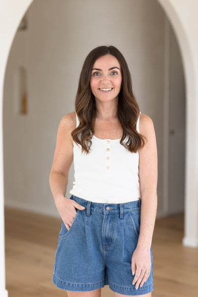 Callie singlet - Cream