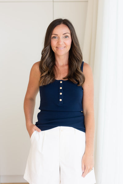 Callie singlet - Navy