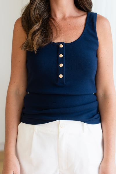 Callie singlet - Navy