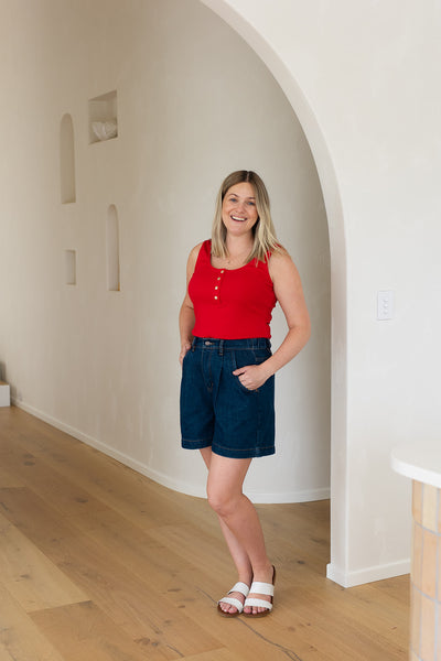 Callie singlet - Red