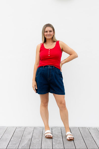 Callie singlet - Red