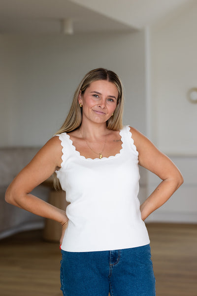 Delilah Tank - White