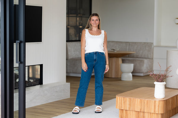 Delilah Tank - White