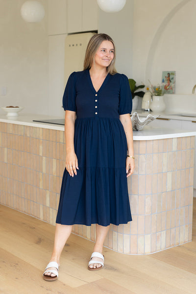 Etta dress - Navy