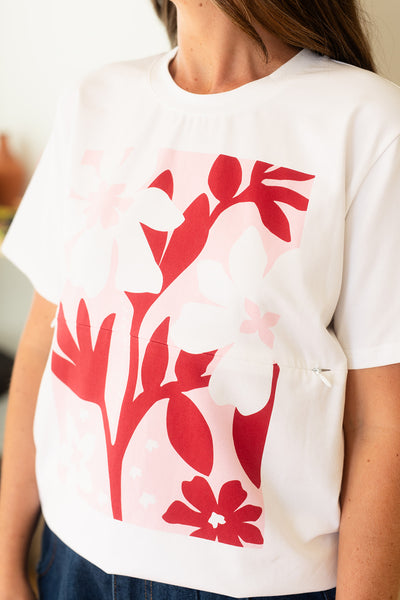 Flower printed Tee