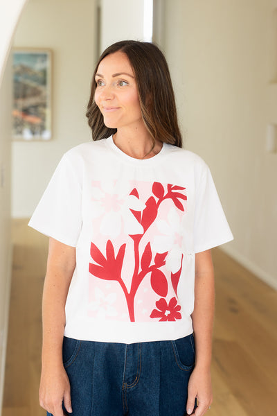 Flower printed Tee