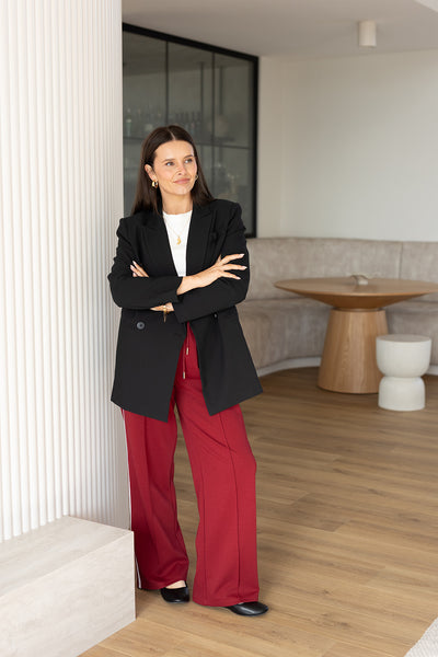 Zella Pants - Burgundy