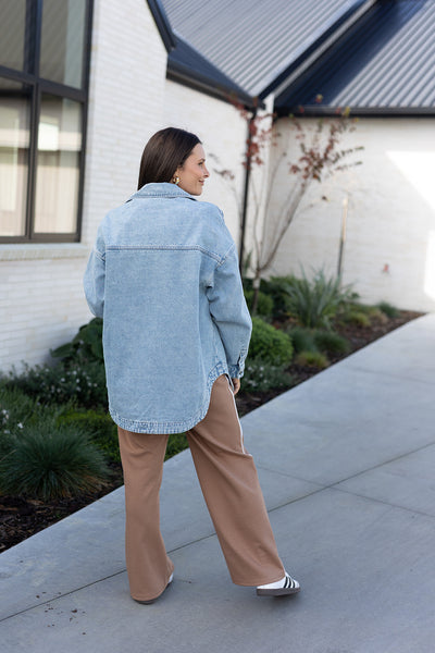 Juno Denim Shacket - Blue