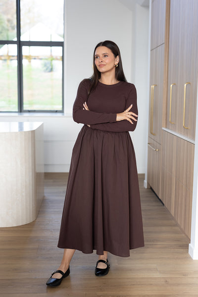 Maeve Dress - Brown