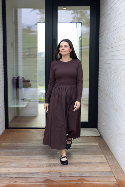 Maeve Dress - Brown