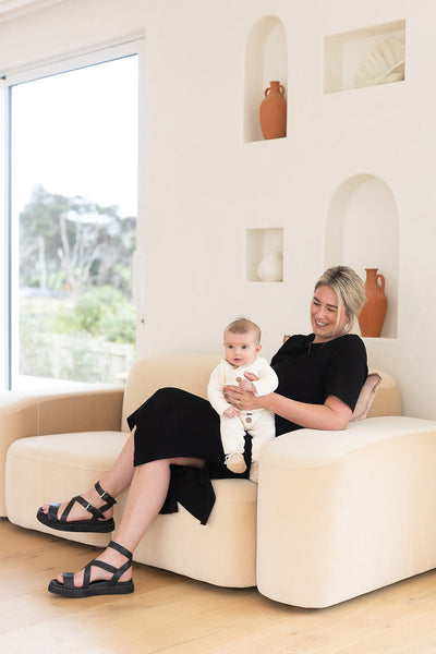 Millie Ribbed Dress - Black