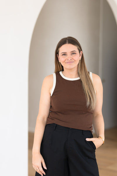 Nina tank - Brown