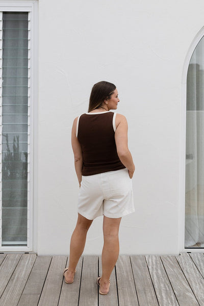 Nina tank - Brown
