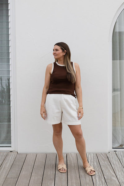Nina tank - Brown