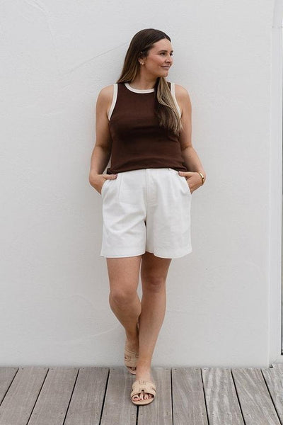 Nina tank - Brown