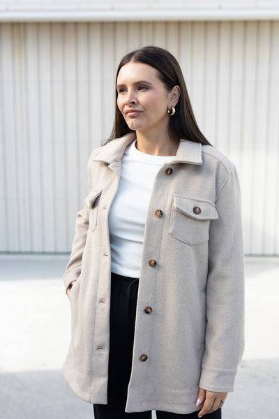 Riley Shacket - Beige