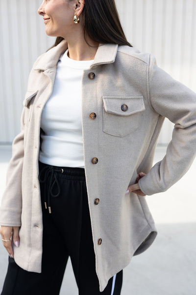 Riley Shacket - Beige