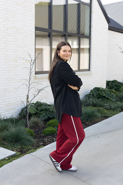 Zella Pants - Burgundy