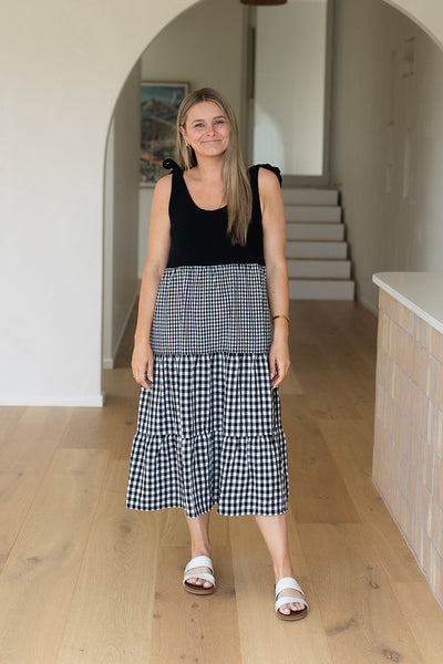 Senna Dress - Gingham Multi