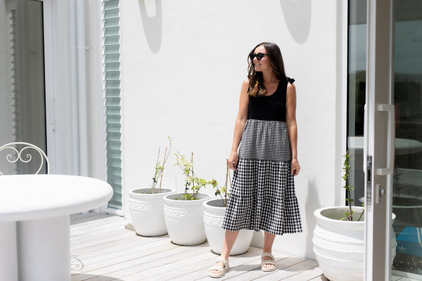 Senna Dress - Gingham Multi