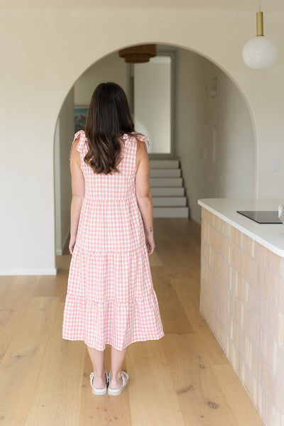 Senna Dress - Pink Gingham