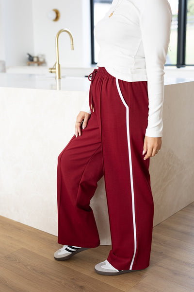 Zella Pants - Burgundy