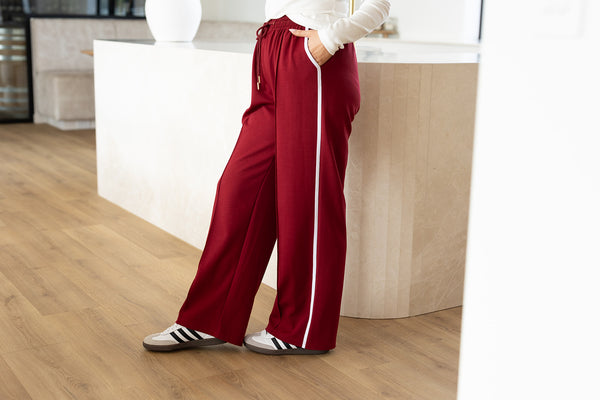 Zella Pants - Burgundy