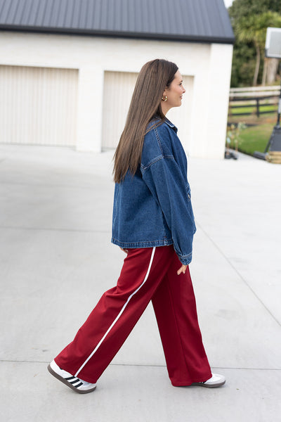 Zella Pants - Burgundy