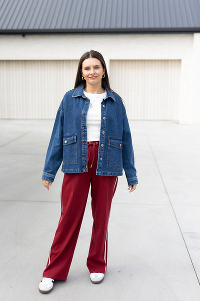 Zella Pants - Burgundy