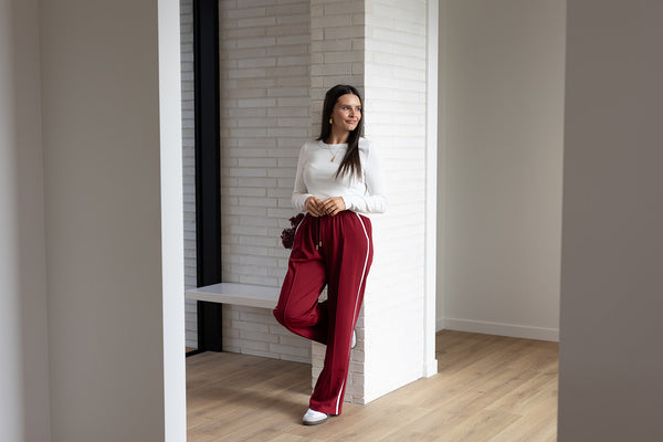 Zella Pants - Burgundy