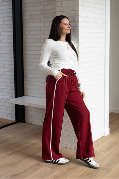 Zella Pants - Burgundy