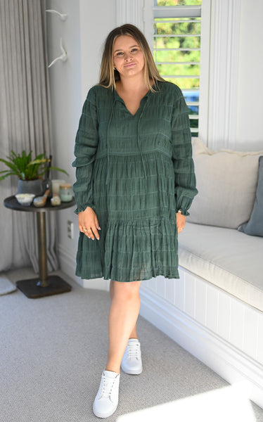 Lottie Dress - Olive