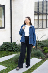Flo Denim Jacket - Dark Blue
