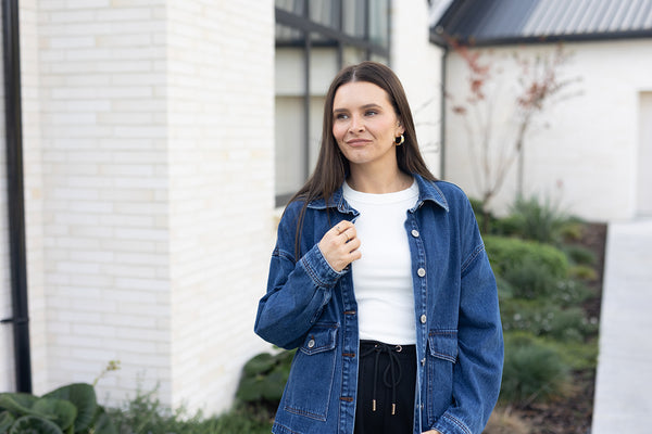 Flo Denim Jacket - Dark Blue