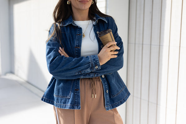 Flo Denim Jacket - Dark Blue
