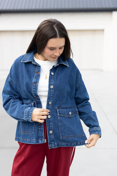 Flo Denim Jacket - Dark Blue