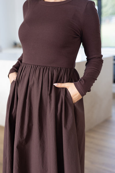 Maeve Dress - Brown
