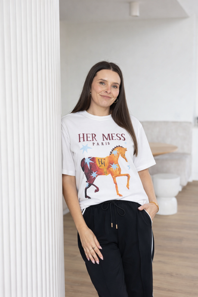 Maku - Her Mess White tee