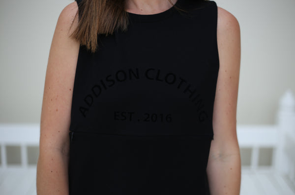 Addison Heritage Dress - Black